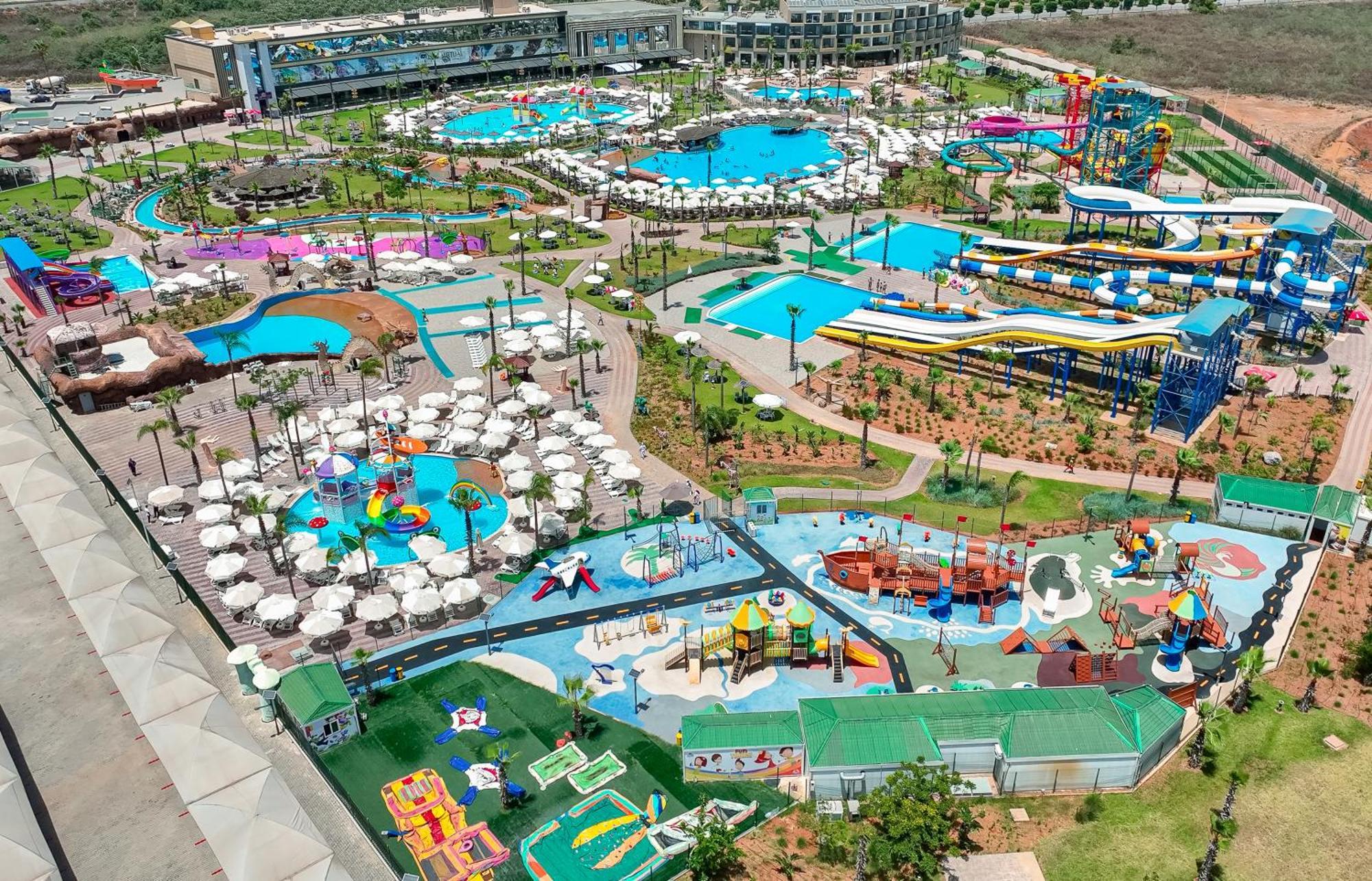 Waves Aqua Resort Kenitra Exterior foto Aerial view of the park